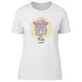thumbnail image 1 of Hello, Summer Rabbit On Moon T-Shirt Women -Image by Shutterstock, Female Medium, 1 of 2