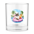 thumbnail image 1 of Hello Summer Ragdoll at Swimming Pool Flamingo Swim Ring 11oz Whiskey Glass Mug Cat Lover Kitten Owner Gifts Idea Whiskey Cocktail Glasses Cup - 12009, 1 of 5