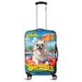 thumbnail image 1 of Hello Summer Samoyed Pool Day on Watermelon Float Travel Luggage Cover Siberian Sammy Dog Lover Suitcase Dust Protective Decor - 13008, 1 of 5