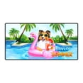 thumbnail image 1 of Hello Summer Shetland Sheepdog at Swimming Pool Flamingo Swim Ring Desk Mat Full Keyboard Mouse Pad Sheltie Dog Lover Gifts Large Mousepad - 12009, 1 of 5