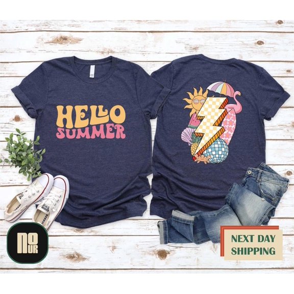 Hello Summer Shirt, Summer T-Shirt, Beach Shirt, Summer Trip Shirt, Summer Shirt, Family Vacation Tee, Season Shirt, Vacation T-Shirt TSHIRT All Size S-5XL