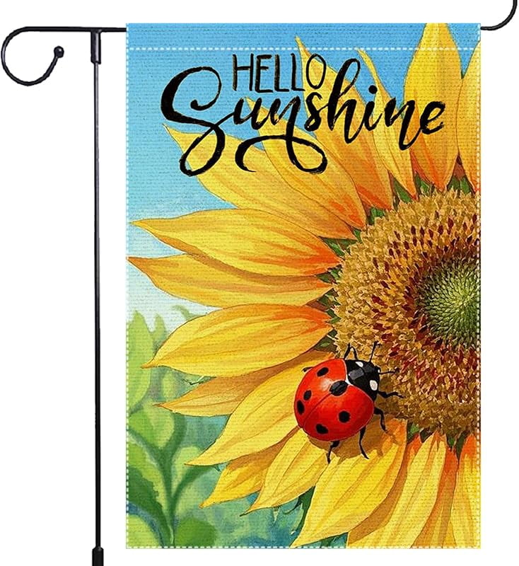 Evergreen Flag & Garden Sunflowers Vertical Flag