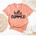 thumbnail image 1 of Hello Summer T-shirt Shirt Beach Top Teacher Tee Women’s Gift Vacation Shirts Traveler Holiday Lover Cool Vibes, 1 of 3
