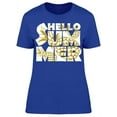 thumbnail image 1 of Hello Summer, Texture Font T-Shirt Women -Image by Shutterstock, Female Medium, 1 of 2
