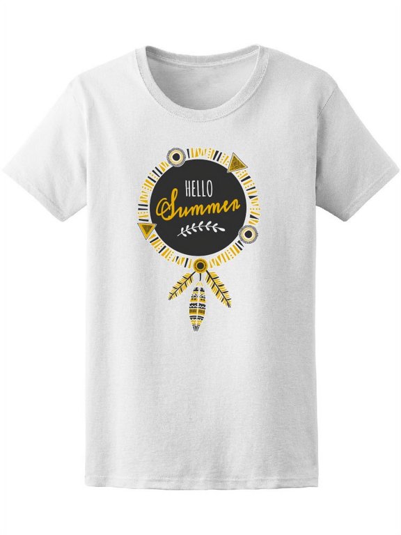 Hello Summer Tribal Dreamcatcher Tee Women's -Image by Shutterstock