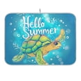 thumbnail image 1 of Hello Summer Turtle Dish Drying Mat 16x18 Absorbent Microfiber Draining Rack Pad for Kitchen Counter Sink, 1 of 8