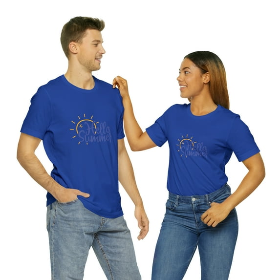 Hello Summer Unisex Jersey Short Sleeve Favorite Cotton T-shirt