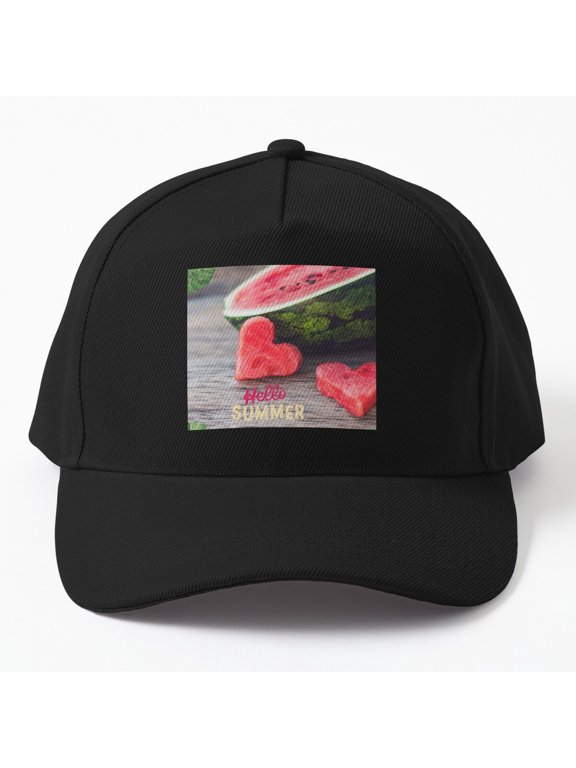 Hello Summer Watermelon Baseball Cap, Summer Hat Style