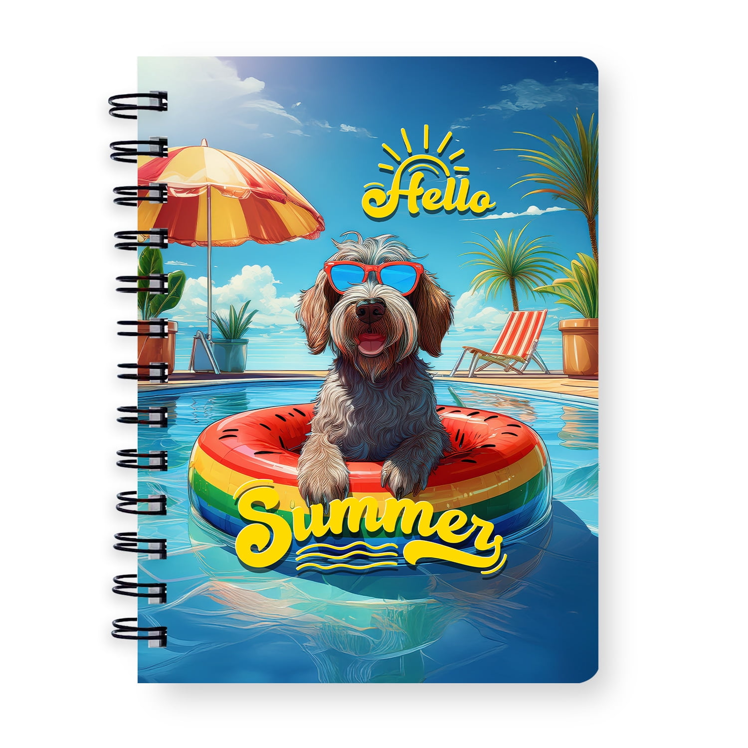 Pool Side Notes.notebook Hello Summer Wirehaired Pointing Griffon Pool Day on Watermelon Float ...