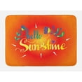 thumbnail image 1 of Hello Sunshine Bath Mat, Colorful Composition with Hello Sunshine Words and Blooming Spring Flowers, Plush Bathroom Decor Mat with Non Slip Backing, 29.5" X 17.5", Multicolor, by Ambesonne, 1 of 2