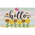 thumbnail image 1 of Hello Sunshine Door Mat 30 X 17 Inch Summer Sunflower Butterfly Door Mat Indoor Outdoor Entrance Floor Mat Non Slip Summer Decor Rubber Welcome Mats, 1 of 6