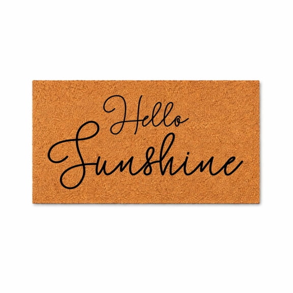 Hello Sunshine Door Mat | Cute Doormat Decor | Happy Doormat | Welcome Mat | Housewarming Gift Door Mat | Closing Gift | Realtor Gift