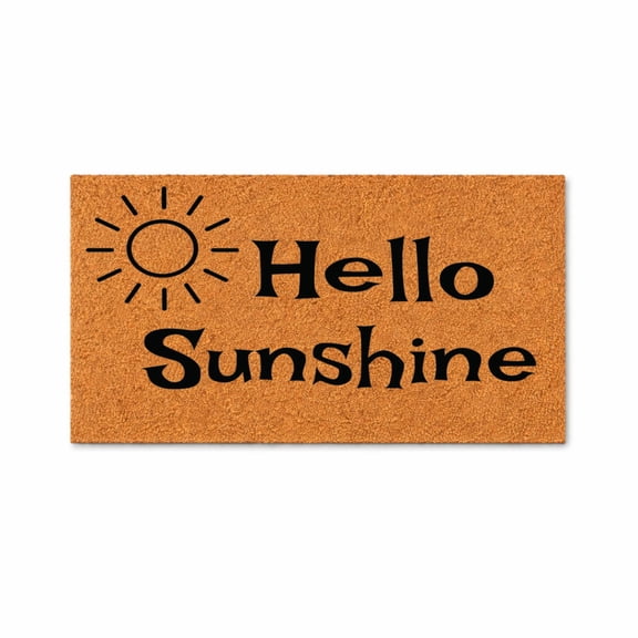 Hello Sunshine Doormat, Welcome Mat for Front Door Entryway, Housewarming Gift Home Decor (24x48 inches) 1968