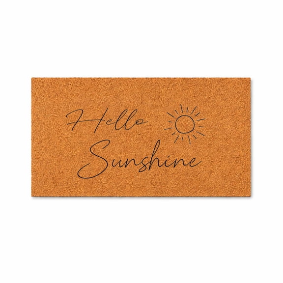 Hello Sunshine Door Mat, Indoor Outdoor Doormat, Welcome Entryway Mat, Housewarming Gift (16x24 inches) 3268