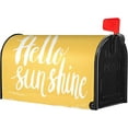 thumbnail image 1 of Hello Sunshine Mailbox Covers Magnetic Standard Size, Spring Summer Magnetic Mailbox Covers Mailbox Wraps Post Letter Box Cover for Holiday Outside Yard Decor 18"x21", 1 of 1