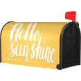 thumbnail image 1 of Hello Sunshine Mailbox Covers Magnetic Standard Size, Spring Summer Magnetic Mailbox Covers Mailbox Wraps Post Letter Box Cover for Holiday Outside Yard Decor 18"x21", 1 of 6