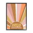 thumbnail image 1 of Hello Sunshine Phrase Patterned Summer Sunrays 24 in x 30 in Framed Painting Art Print, by Stupell Home Décor, 1 of 7