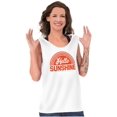 thumbnail image 1 of Hello Sunshine Positive Vibes Beachy Tank Top Tee Shirt Women Brisco Brands S, 1 of 6