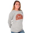 thumbnail image 1 of Hello Sunshine Positive Vibes Beachy Women's Long Sleeve T Shirt Brisco Brands S, 1 of 6