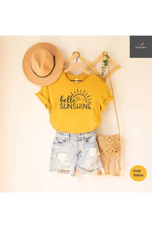 Hello Sunshine Shirt, Hello Sunshine T-shirt, Summer Tee, Happy Summer Shirt, Beach Shirt