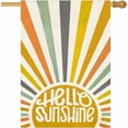 thumbnail image 1 of Hello Sunshine Summer 28x40 Double Sided for Outside, Colorful Sunshine Seasonal Large Garden Flag Outdoor Farmhouse Decoration 14-28, 1 of 6