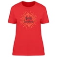 thumbnail image 1 of Hello Sunshine Yellow Lines T-Shirt Women -Image by Shutterstock, Female Medium, 1 of 2