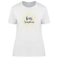 thumbnail image 1 of Hello Sunshine Yellow Lines T-Shirt Women -Image by Shutterstock, Female XX-Large, 1 of 2