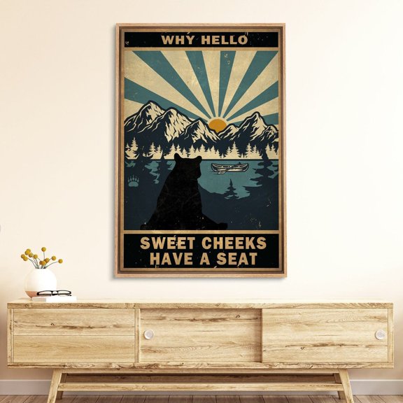 Hello Sweet Cheeks Quote Poster, Unframed Size 8x12