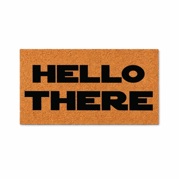 Hello There Door Mat, Funny Welcome Doormat, Housewarming Gift (18x30 inches) 3352