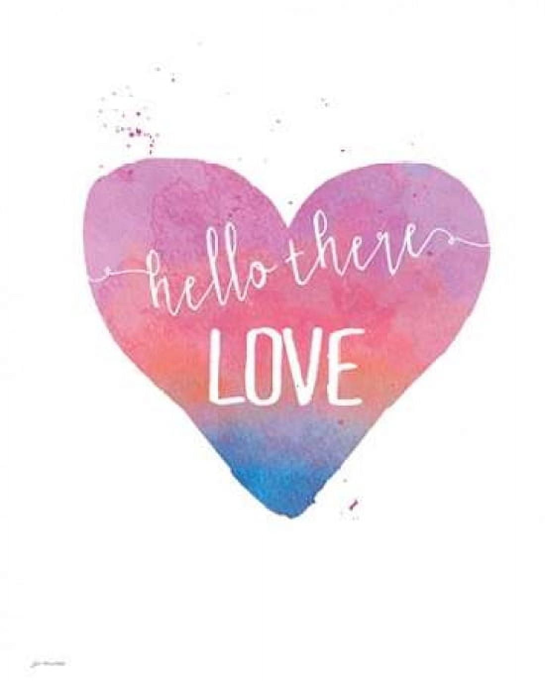 Hello There Love Canvas Art - Jo Moulton (24 x 30)