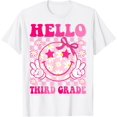 thumbnail image 1 of Hello Third Grade Coquette Bow Back To School 3Rd Grade Girl T-Shirt Size S-5XL, 1 of 5