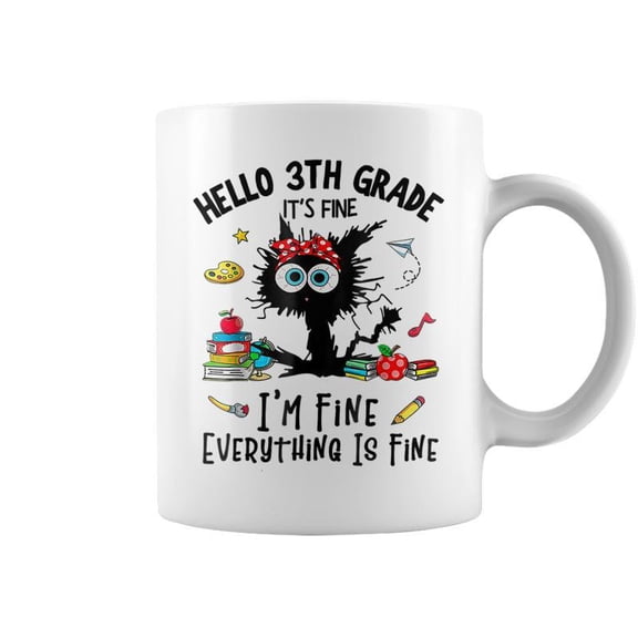 Hello Third Grade Funny 3Th Grade Back To School Coffee Mugs