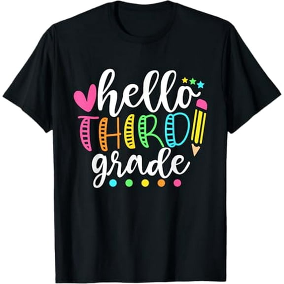 Hello Third Grade Shirt Team 3rd Grade Back to School T-Shirt