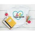 thumbnail image 1 of Hello Third Grade Shirts, Teach Love Inspire, Back To School Shirt, First Grade Teacher, Teacher Appreciation Tee, 1St Day Of School, 3Rd Grade, 1 of 4