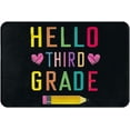 thumbnail image 1 of Hello Third Grade Teacher Door Mat Outdoor for Home Front Welcome Entry Rug Non-Slip Muddy Carpet for Bedroom 20x32 inch Welcome Mats Outdoor Entry Non Slip Rubber Mat, 1 of 5