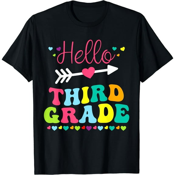 Hello Third Grade Team 3rd Grade Back to School Teacher Kids T-Shirt