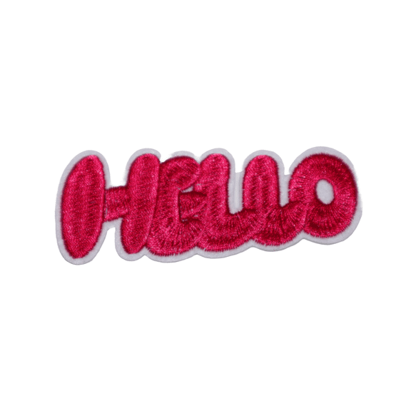 Hello Travel Embroidered Patch