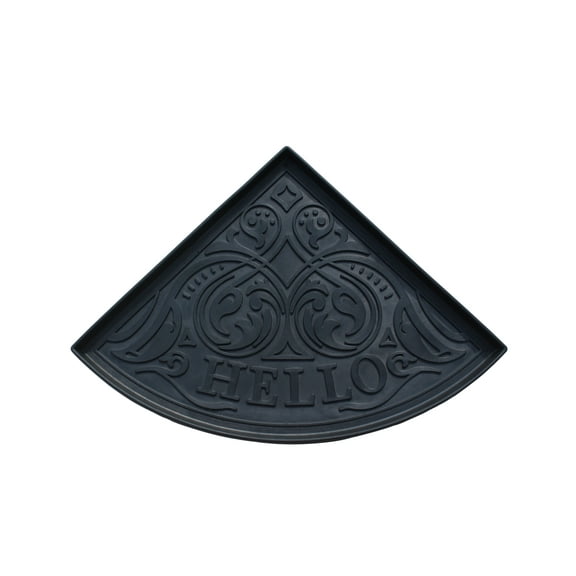 Hello Triangle Heavy Boot Tray-Water Resistant Rubber Utility Shoe Mat 21.6"x21.6" for Indoor and Outdoor Use in All Seasons Multi-Purpose Boot Tray Mat for Entryways