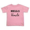 thumbnail image 1 of Hello Uncle Cute Toddler T Shirts for Boys Girls (Pink, Youth XL), 1 of 5