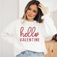 thumbnail image 1 of Hello Valentine Cursive | Sweatshirt, 1 of 5