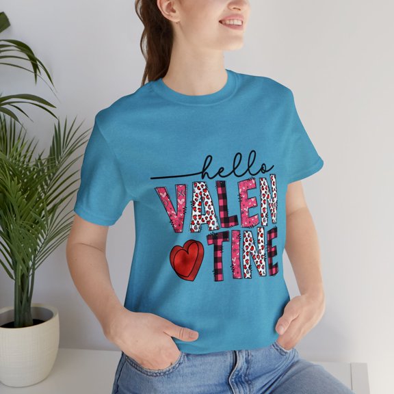 Hello Valentine Unisex Jersey Short Sleeve Tee