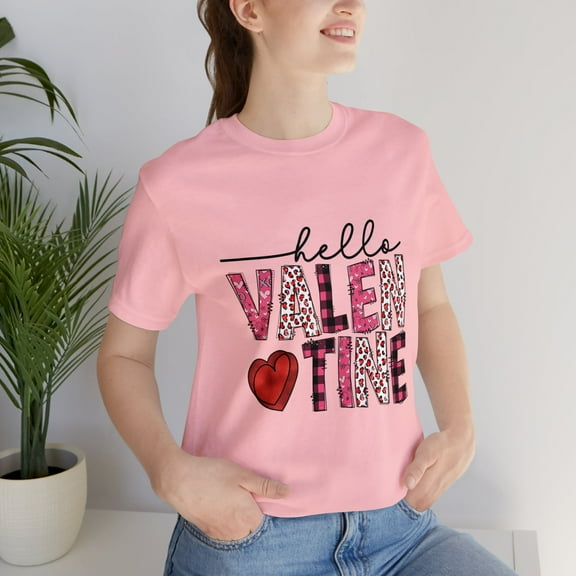 Hello Valentine Unisex Jersey Short Sleeve Tee