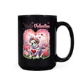 thumbnail image 1 of Hello Valentine’s Day Bulldog Flower Crown Romantic Pink Floral Mug Dog Lover Gifts Idea Coffee Tea Cup - 00031, 1 of 4