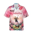 thumbnail image 1 of Hello Valentine’s Day Doberman Pinscher Flower Crown Romantic Pink Floral Hawaiian Shirt Breathable Summer Unisex Merch Doberman Dog Lover Gifts - 00031, 1 of 6