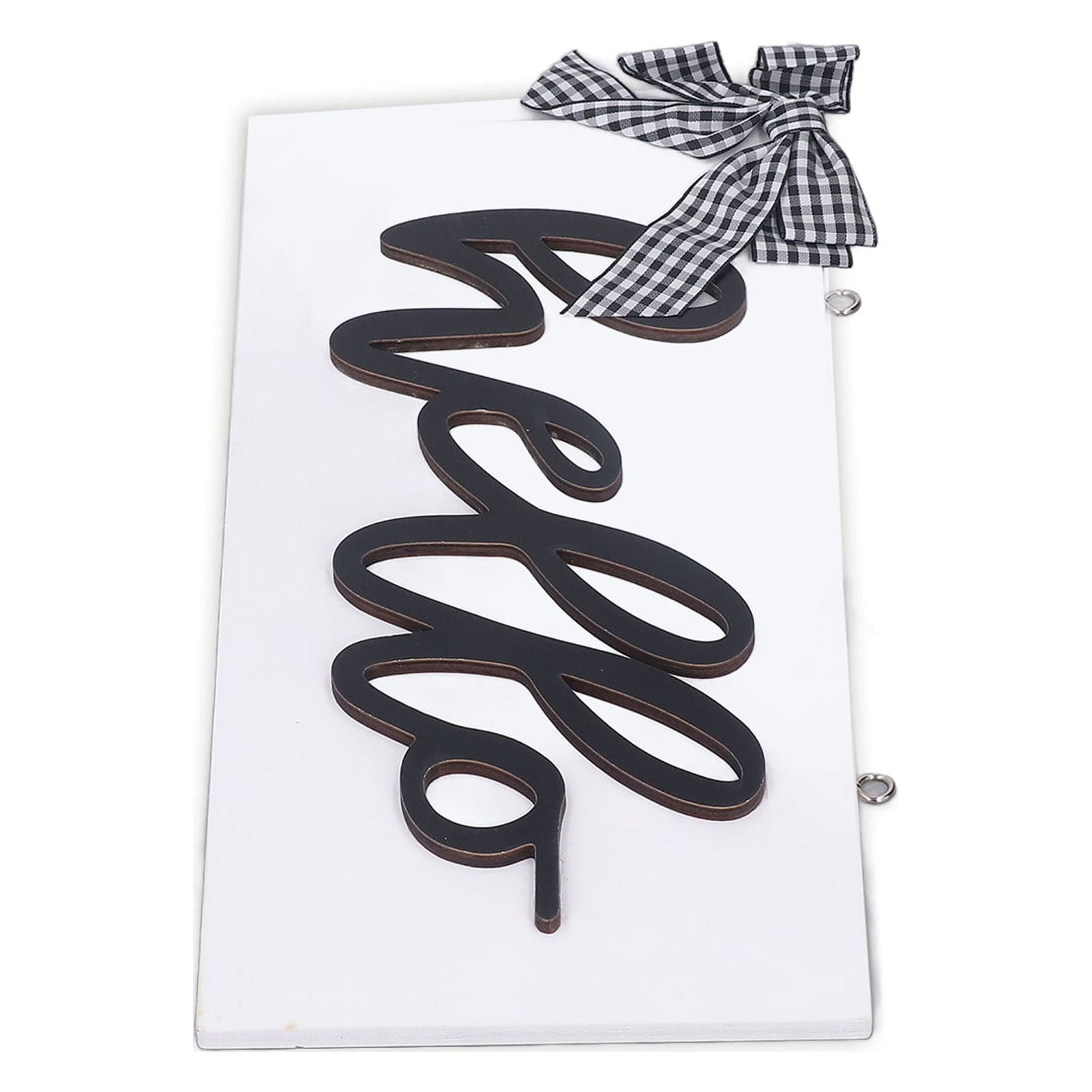 Hello Wall Hanging Plaque, Decorative Letter Hello Door Sign Compound