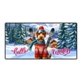 thumbnail image 1 of Hello Welcome Winter The Ski Airedale Terrier Snowy Day Desk Mat Full Keyboard Mouse Pad Dale Waterside Dog Lover Large Mousepad - 13013, 1 of 5