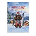 thumbnail image 1 of Hello Welcome Winter The Ski Boykin Spaniel Snowy Day Vertical Matte Canvas Poster Dog Lover Wall Art Home Decor - 13013, 1 of 5