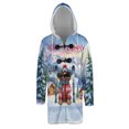 thumbnail image 1 of Hello Welcome Winter The Ski English Setter Snowy Day All Over Print 3D Hooded Duffle Toggle Coat Dog Lover - 13013, 1 of 6