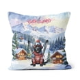 thumbnail image 1 of Hello Welcome Winter The Ski Labrador Retriever Snowy Day Pillow Cushion Double Sided Lab Dog Lover Gifts Throw Pillow - 13013, 1 of 4