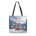 thumbnail image 1 of Hello Welcome Winter The Ski Yorkshire Terrier Snowy Day All Over Print 3D Canvas Tote Bag Yorkie Dog Lover Gifts Reusable Handbag - 13013, 1 of 5